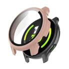For OPPO Realme Watch T1 PC + Tempered Glass Watch Protective Case(Pink) - 1