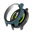 For OPPO Realme Watch T1 PC + Tempered Glass Watch Protective Case(Green) - 1