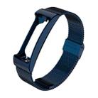 For Fitbit Inspire HR Mijobs Milan Buckle Stainless Steel Watch Band(Blue) - 1