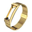For Fitbit Inspire HR Mijobs Milan Buckle Stainless Steel Watch Band(Gold) - 1