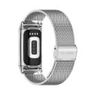 For Fitbit Charge5 Mijobs Milan Buckle Stainless Steel Metal Watch Band(Silver) - 1