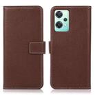 For OnePlus CE 2 Lite 5G Litchi Texture Horizontal Flip Leather Phone Case(Brown) - 1