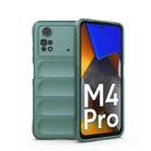 For Xiaomi Poco M4 Pro 4G Magic Shield TPU + Flannel Phone Case(Dark Green) - 1