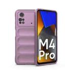 For Xiaomi Poco M4 Pro 4G Magic Shield TPU + Flannel Phone Case(Purple) - 1