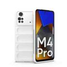 For Xiaomi Poco M4 Pro 4G Magic Shield TPU + Flannel Phone Case(White) - 1
