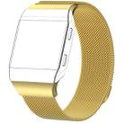 For FITBIT Ionic Milanese Watch Band, Large Size : 24X2.2cm(Golden) - 1