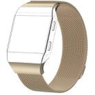 For FITBIT Ionic Milanese Watch Band, Large Size : 24X2.2cm(Champagne Gold) - 1