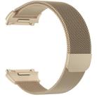For FITBIT Ionic Milanese Watch Band, Large Size : 24X2.2cm(Champagne Gold) - 2