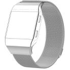 For FITBIT Ionic Milanese Watch Band, Large Size : 24X2.2cm(Silver) - 1