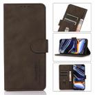 For Motorola Moto G52 4G KHAZNEH Matte Texture Leather Phone Case(Brown) - 1