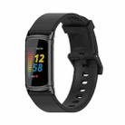 For Fitbit Charge 5 Mijobs Soft Silicone  Watch Band(Black) - 1