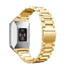 For FITBIT Ionic Stainless Steel Watch Band(Golden) - 1