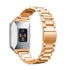 For FITBIT Ionic Stainless Steel Watch Band(Rose Gold) - 1