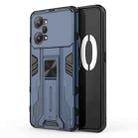 For OPPO K10 Pro Supersonic PC + TPU Shock-proof Protective Phone Case with Holder(Blue) - 1