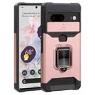 For Google Pixel 7 5G Sliding Camera Cover Design PC + TPU Phone Case(Rose Gold) - 1