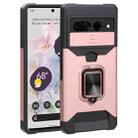For Google Pixel 7 Pro 5G Sliding Camera Cover Design PC + TPU Phone Case(Rose Gold) - 1