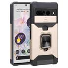 For Google Pixel 7 Pro 5G Sliding Camera Cover Design PC + TPU Phone Case(Gold) - 1