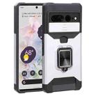 For Google Pixel 7 Pro 5G Sliding Camera Cover Design PC + TPU Phone Case(Silver) - 1