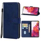 For Samsung Galaxy S20 FE 2022 Leather Phone Case(Blue) - 1