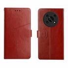 For Honor Magic4 Lite 5G Y Stitching Horizontal Flip Leather Phone Case(Brown) - 1