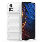 For Xiaomi Poco X4 Pro 5G Magic Shield TPU + Flannel Phone Case(White) - 1