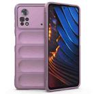 For Xiaomi Poco X4 Pro 5G Magic Shield TPU + Flannel Phone Case(Purple) - 1