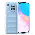 For Huawei Nova 8i Magic Shield TPU + Flannel Phone Case(Light Blue) - 1