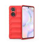 For Huawei Nova 9/Honor 50 Magic Shield TPU + Flannel Phone Case(Red) - 1