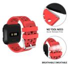 For FITBIT Versa Breathable Watch Band(Orange Red) - 1