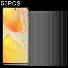50 PCS 0.26mm 9H 2.5D Tempered Glass Film For vivo S15 - 1