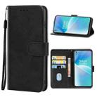 For OnePlus Nord 2T Leather Phone Case(Black) - 1