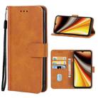 For UMIDIGI Power 7 Max Leather Phone Case(Brown) - 1