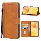 For vivo S15 Leather Phone Case(Brown) - 1