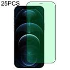 For iPhone 12 Pro Max 25pcs Green Light Eye Protection Tempered Glass Film - 1