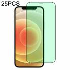 For iPhone 12 / 12 Pro 25pcs Green Light Eye Protection Tempered Glass Film - 1