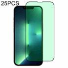 For iPhone 13 Pro Max 25pcs Green Light Eye Protection Tempered Glass Film  - 1