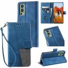 For OnePlus Nord 2 5G Splicing Leather Phone Case(Blue) - 1