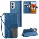 For OnePlus Nord CE 2 5G Splicing Leather Phone Case(Blue) - 1