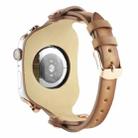 Bracelet Genuine Leather Watch Band For Apple Watch Ultra 49mm / Series 8&7 45mm / SE 2&6&SE&5&4 44mm / 3&2&1 42mm(Light Brown) - 2