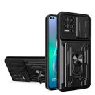 For Motorola Moto G100 Sliding Camshield TPU+PC Phone Case with Card Slot(Black) - 1