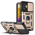 For Xiaomi Poco F4 GT / Redmi K50 Gaming Sliding Camera Cover Design TPU+PC Phone Case(Gold) - 1