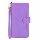 For Samsung Galaxy Note20 Ultra Litchi Texture Zipper Leather Phone Case(Purple) - 2