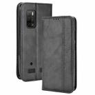 For Ulefone Armor X10 / X10 Pro Magnetic Buckle Retro Texture Leather Phone Case(Black) - 1