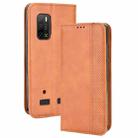 For Ulefone Armor X10 / X10 Pro Magnetic Buckle Retro Texture Leather Phone Case(Brown) - 1