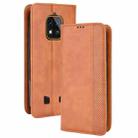 For Oukitel WP18 Magnetic Buckle Retro Texture Leather Phone Case(Brown) - 1