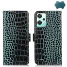 For OnePlus Nord CE 2 Lite 5G Crocodile Top Layer Cowhide Leather Phone Case(Green) - 1