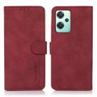 For OnePlus Nord CE 2 Lite 5G KHAZNEH Matte Texture Leather Phone Case(Red) - 1