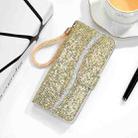 For Samsung Galaxy A13 4G Glitter Powder Filp Leather Phone Case(Gold) - 1