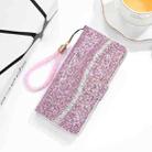 For Xiaomi Redmi 10C Glitter Powder Filp Leather Phone Case(Pink) - 1