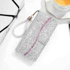 For Xiaomi Redmi 10C Glitter Powder Filp Leather Phone Case(Silver) - 1